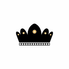 Set of crown icons. Collection of crown awards for winners  champions  leadership. Vector isolated elements for logo  label  game  hotel  an app design. Royal king  queen  princess crown.