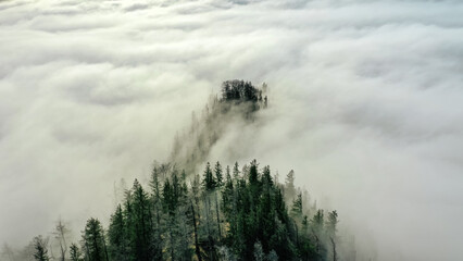 Moody Fog Sky Drone