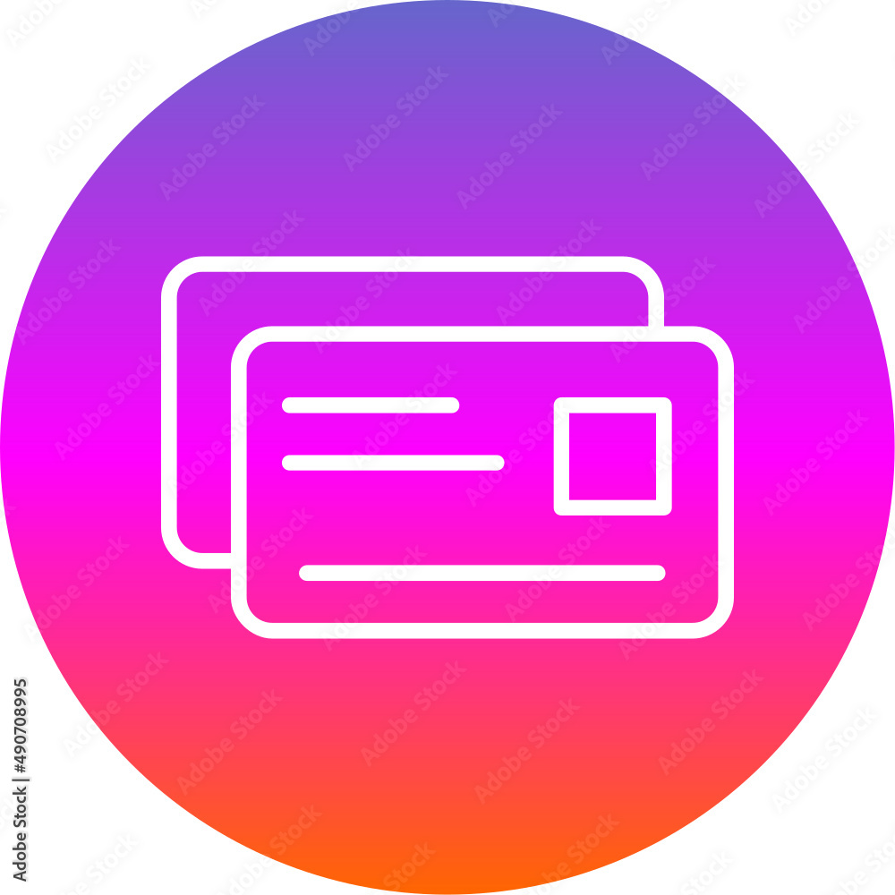 Canvas Prints credit card icon