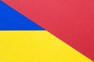 blue yellow red paper