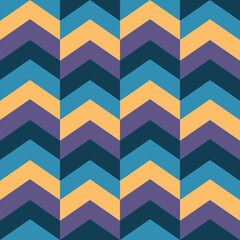 Colorful retro geometric chevron seamless patterns.
