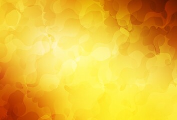 Light Orange vector texture with abstract forms.