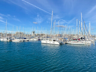 Fototapeta premium Marina à Palavas les flots, Occitanie
