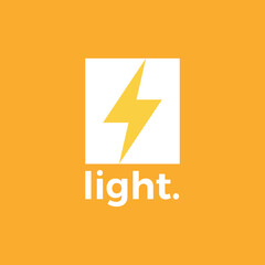 Electricity Lightning Logo. Energy thunder bolt electricity logo design template