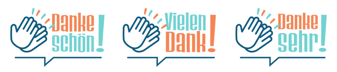 Danke schön, Vielen dank, Danke sehr	