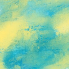 Bright saturated blue green yellow background abstract texture, paper or wallpaper with oil or paint strokes or grunge, suitable for any print or website design
