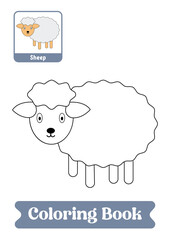 Sheep animal coloring pages