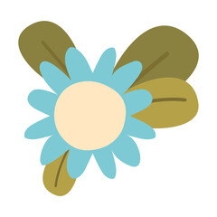 blue flower illustration