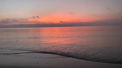 Fototapeta premium sunset over the sea