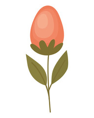 orange flower design