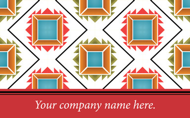 Vector seamless pattern for business card 
