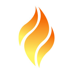 fire isolate on white background