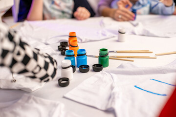 items for children's artistic creativity, art tools