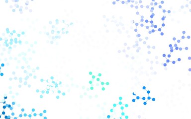 Light BLUE vector template with artificial intelligence structure.