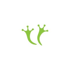 Frog icon template vector