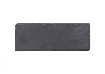 Empty stone board with copy space isolated over white background