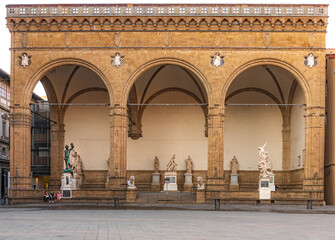 loggia dei lanzi in piazza della Signoria, Firenze