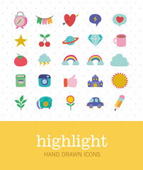 cute highlight icons