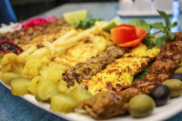 Persian, Arabic Cuisine in restaurant 