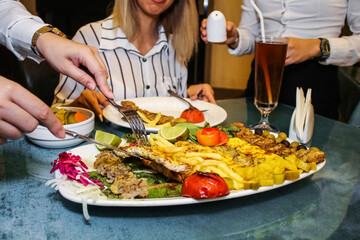 Persian, Arabic Cuisine in restaurant 