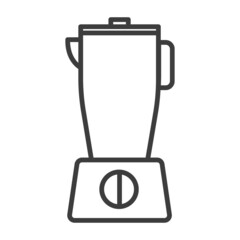 Chopping mixer, blender. Simple food icon in trendy line style isolated on white background for web applications and mobile concepts. illustration