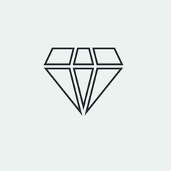 diamond  icon vector illustration and symbol for website and graphic design