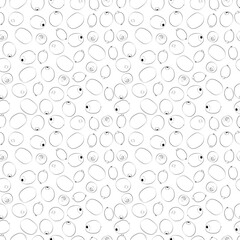 Kiwi isolated on white background with clipping path. A set of seamless patterns with kiwi. Vector graphics, 1000x1000.