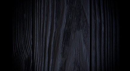 deep Black wood texture background. Abstract dark texture on black wall. Aged wood plank texture...
