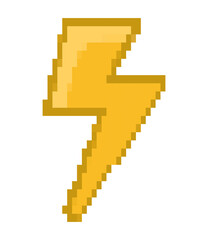 Fototapeta premium pixelated thunder design
