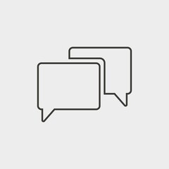 Fototapeta premium chatting icon vector illustration and symbol for website and graphic design