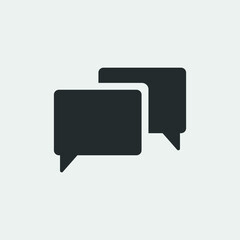 Naklejka premium chatting icon vector illustration and symbol for website and graphic design