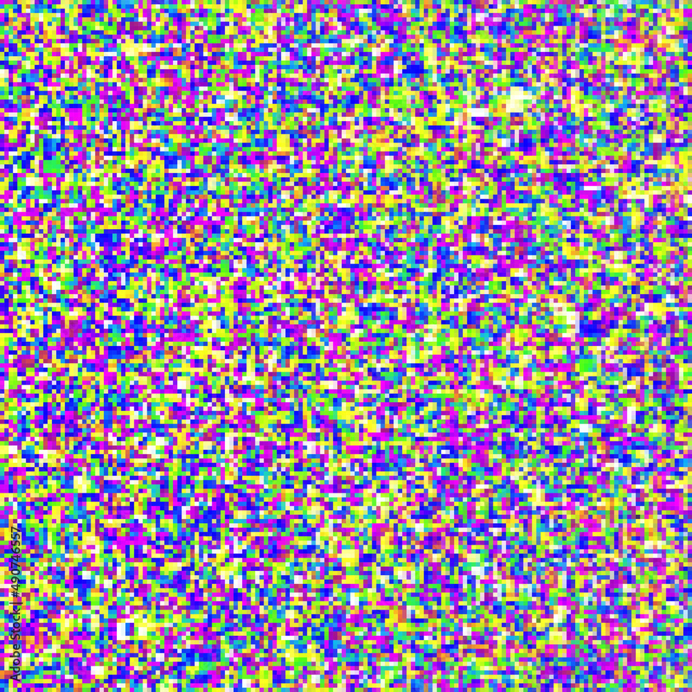 Leinwandbilder Abstract seamless pattern with imitation of datamosh texture.