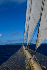Bowsprit on clipper ship 