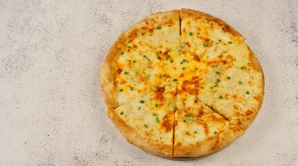 pizza on table