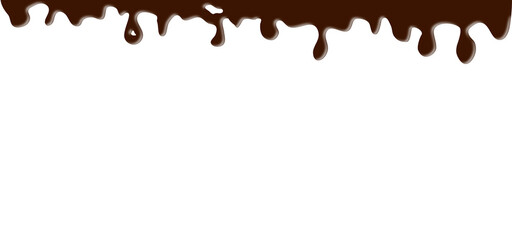 chocolate splash isolated on white