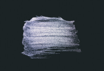 Abstract blue hand-painted stains on black background for your design