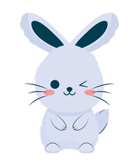 blue bunny icon