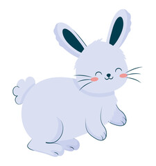 nice blue bunny