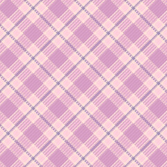 Seamless tartan plaid pattern with texture and pastel color.