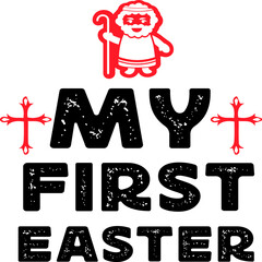 Easter Sunday T-shirt and SVG Design 
