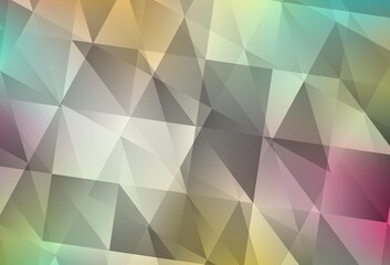 Light Multicolor vector polygonal background.