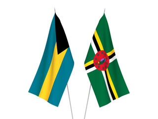 Commonwealth of The Bahamas and Dominica flags