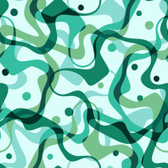 Fototapeta premium Seamless pattern with organic abstract motifs