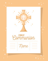 first communion paper