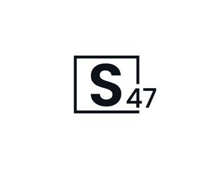 S47, 47S Initial letter logo
