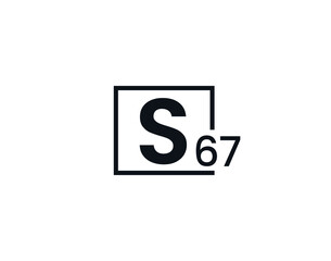 S67, 67S Initial letter logo