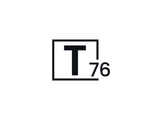 T76, 76T Initial letter logo