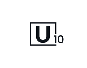 U10, 10U Initial letter logo