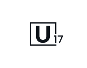 U17, 17U Initial letter logo