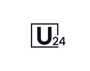 U24, 24U Initial letter logo